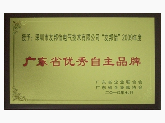 廣東省優(yōu)秀自主品牌